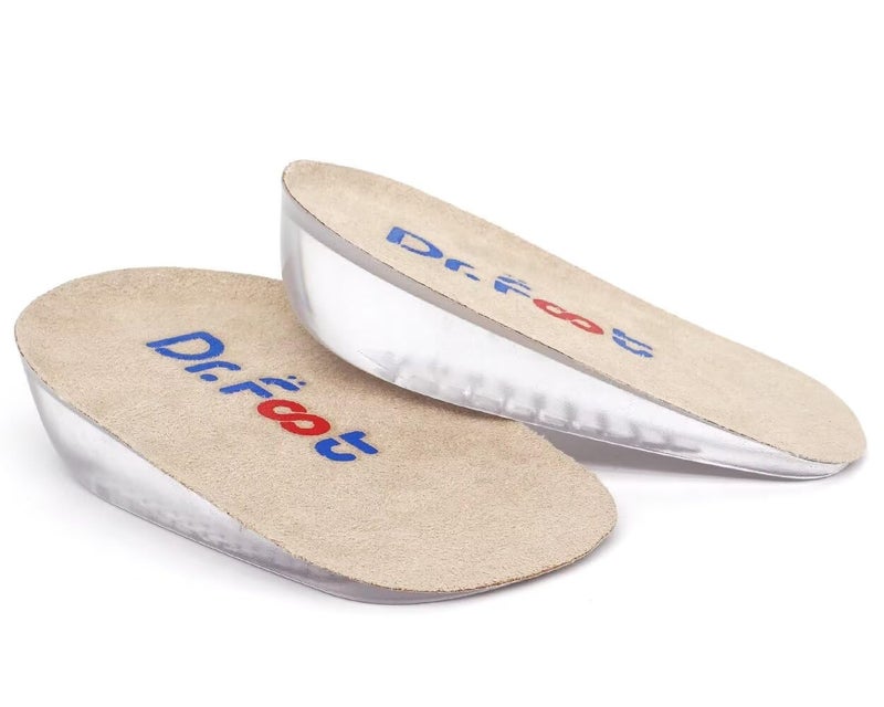 Dr.Foot Height Increase Insoles  Heel Cushion Inserts  Heel Lift Inserts for Leg Length Discrepancies (Small (0.5"" Height)) - Image 1